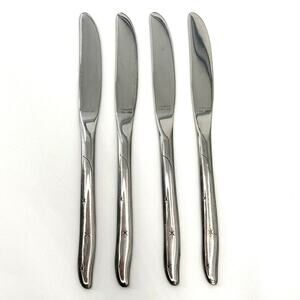 MARCREST Set of 4 Atomic Starburst MCM Dinner Knife Stainless Made in the USA